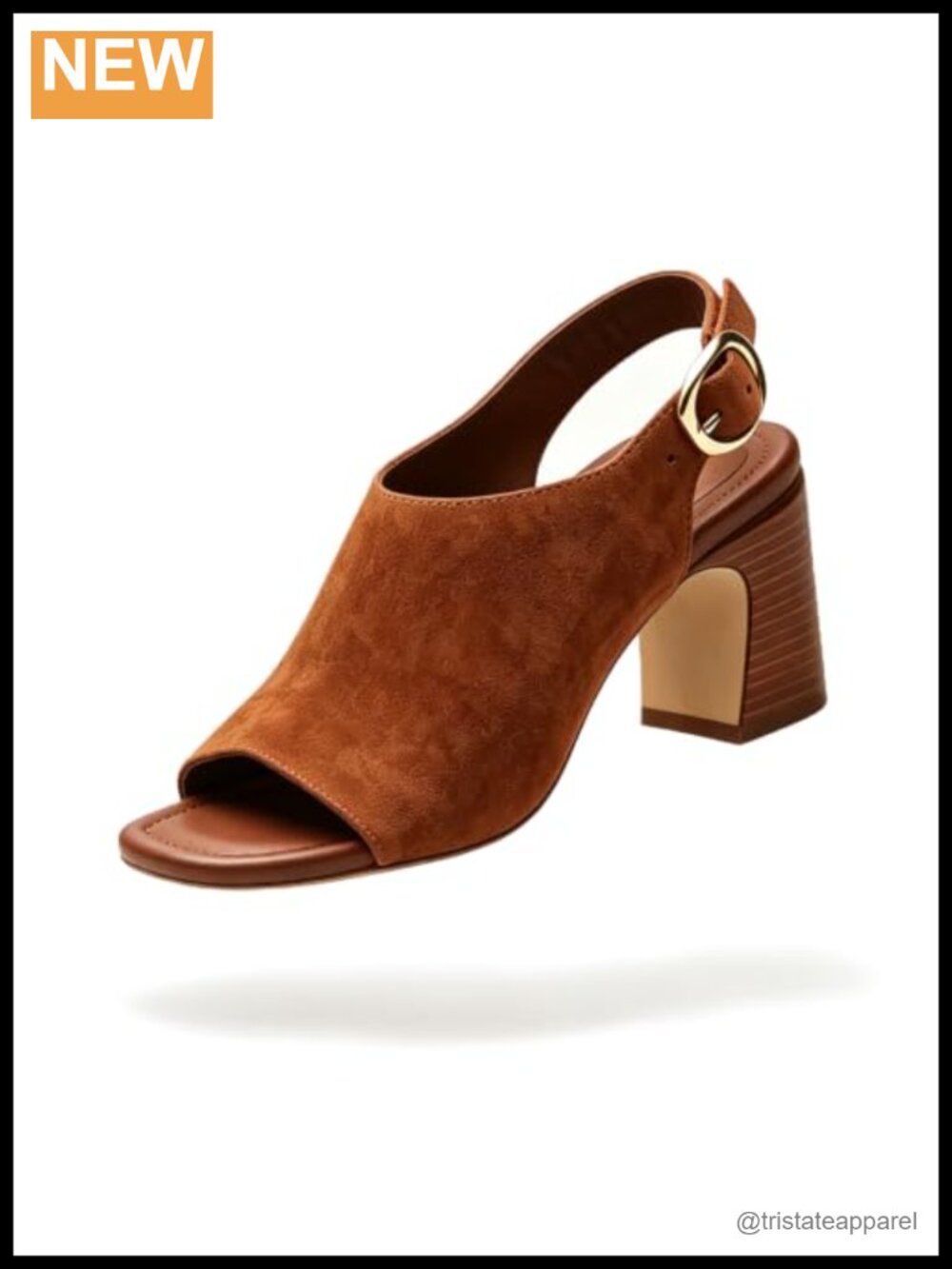 Chunky Block Heel Slingback Sandals Open Toe Booties Retro